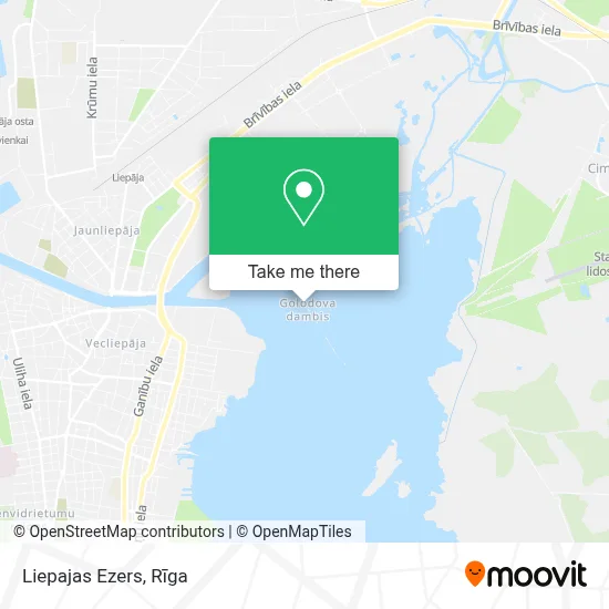 Liepajas Ezers map