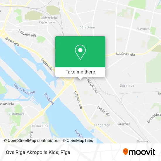 Ovs Riga Akropolis Kids map