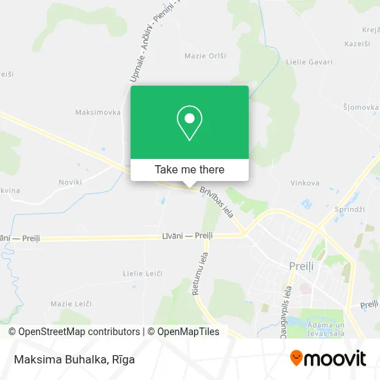 Maksima Buhalka map