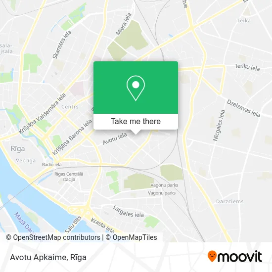 Avotu Apkaime map