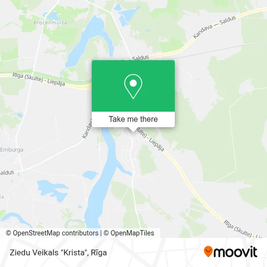 Ziedu Veikals "Krista" map