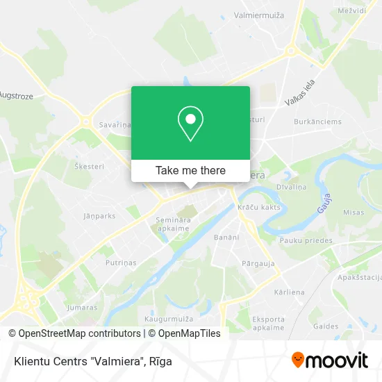 Klientu Centrs "Valmiera" map