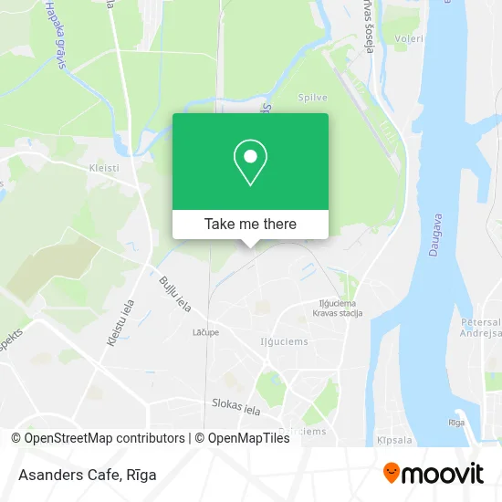 Asanders Cafe map