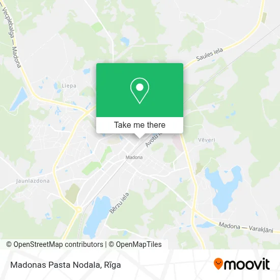 Madonas Pasta Nodala map