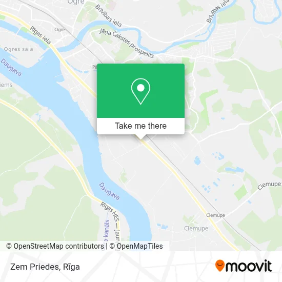 Zem Priedes map