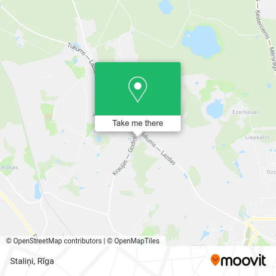 Staliņi map
