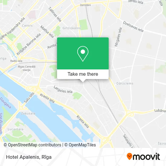 Hotel Apalenis map