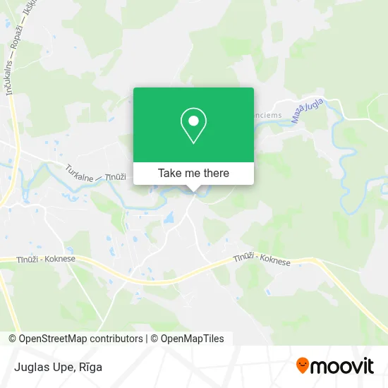 Juglas Upe map