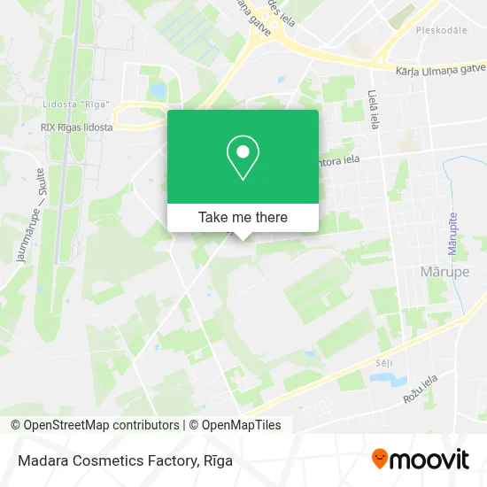 Madara Cosmetics Factory map