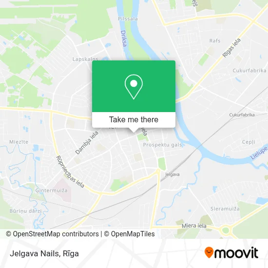 Jelgava Nails map