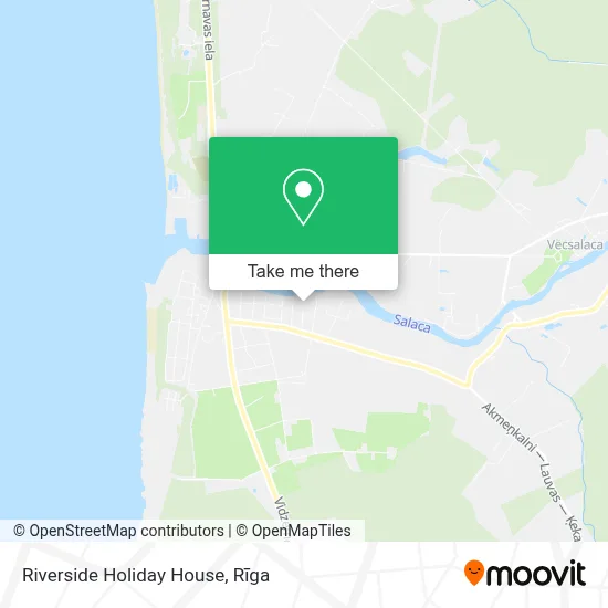 Riverside Holiday House map