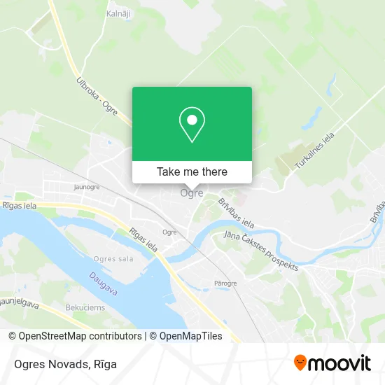 Ogres Novads map