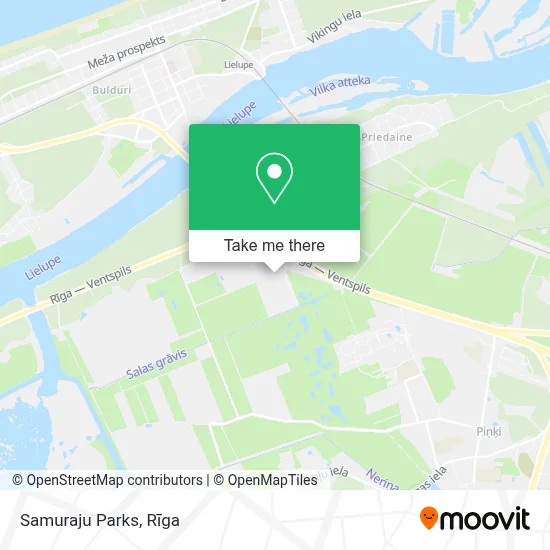 Samuraju Parks map