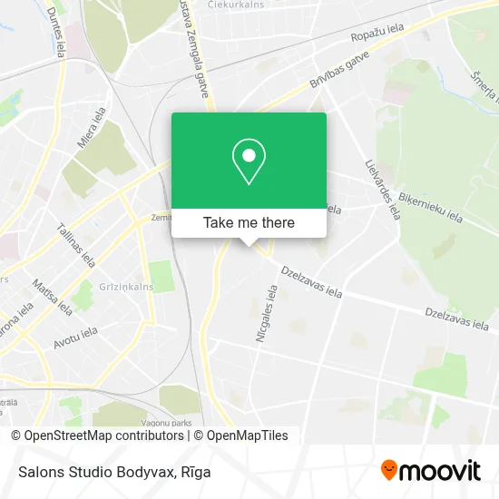 Salons Studio Bodyvax map