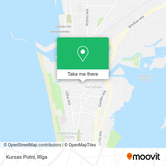 Kursas Putni map
