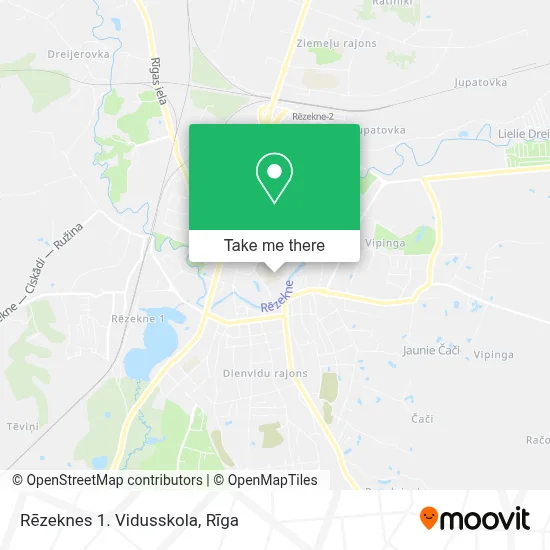 Rēzeknes 1. Vidusskola map