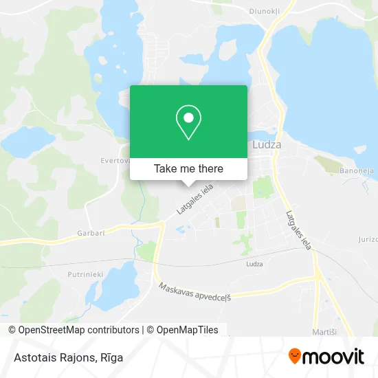Astotais Rajons map