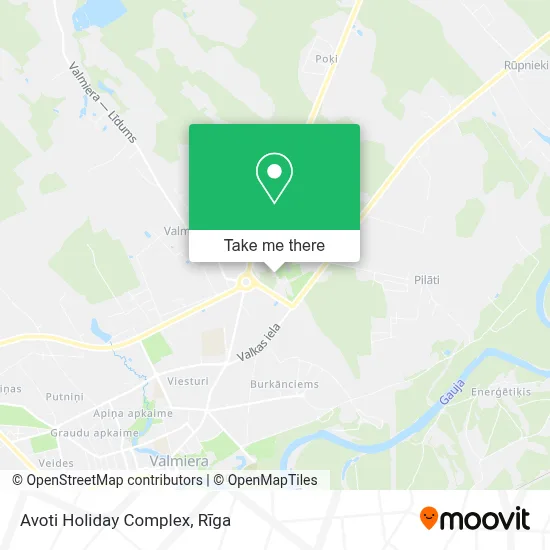 Avoti Holiday Complex map