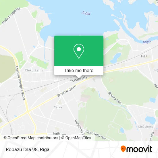 Ropažu Iela 98 map