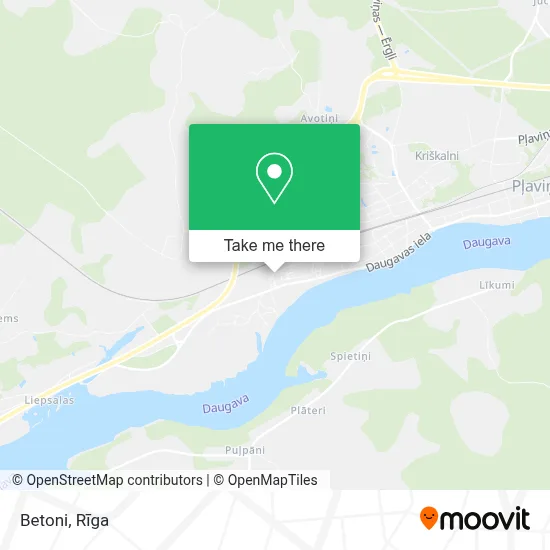 Betoni map