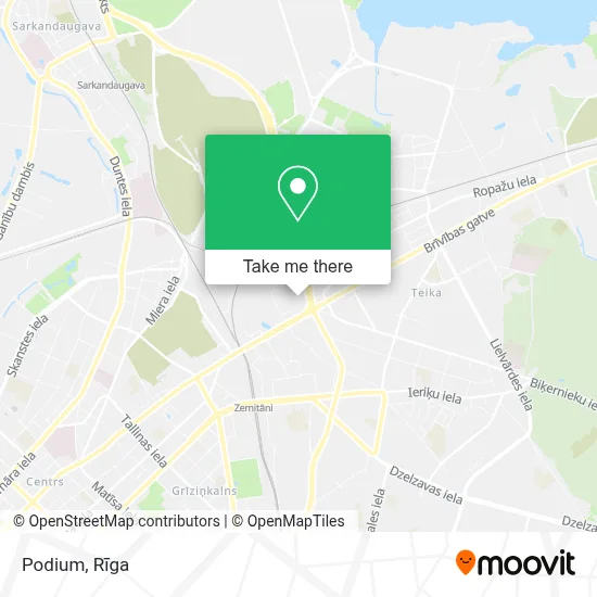Podium map