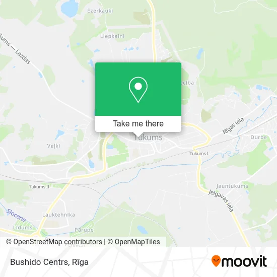Bushido Centrs map
