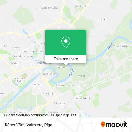 Rātes Vārti, Valmiera map