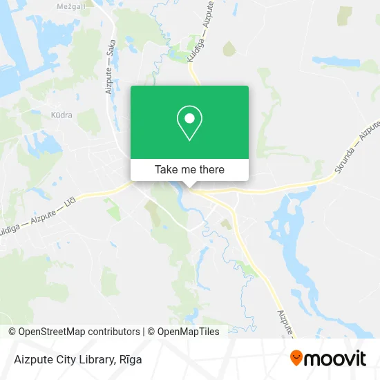 Aizpute City Library map