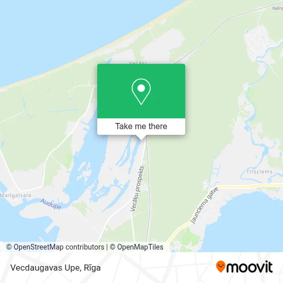 Vecdaugavas Upe map