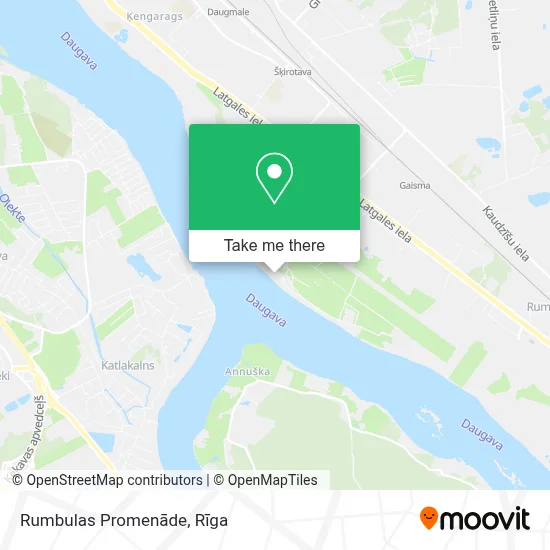 Rumbulas Promenāde map