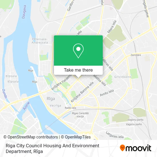 Riga City Council Housing And Environment Department map