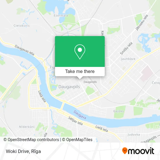 Woki Drive map