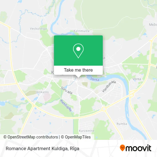 Romance Apartment Kuldiga map