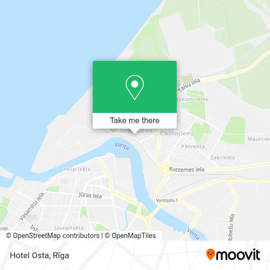 Hotel Osta map