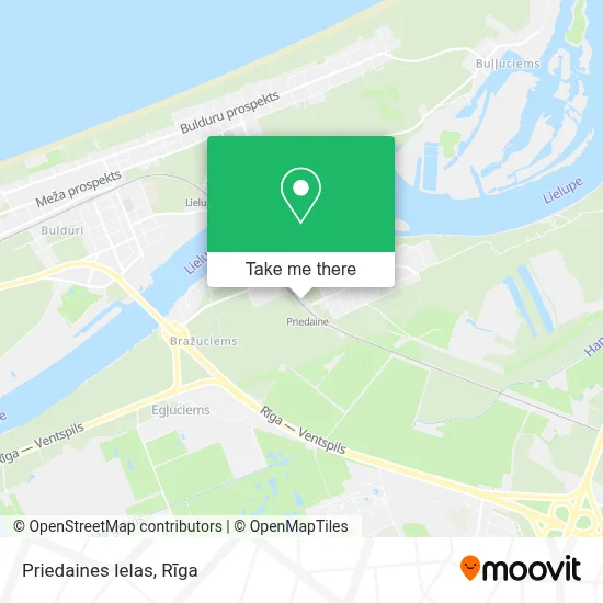 Priedaines Ielas map