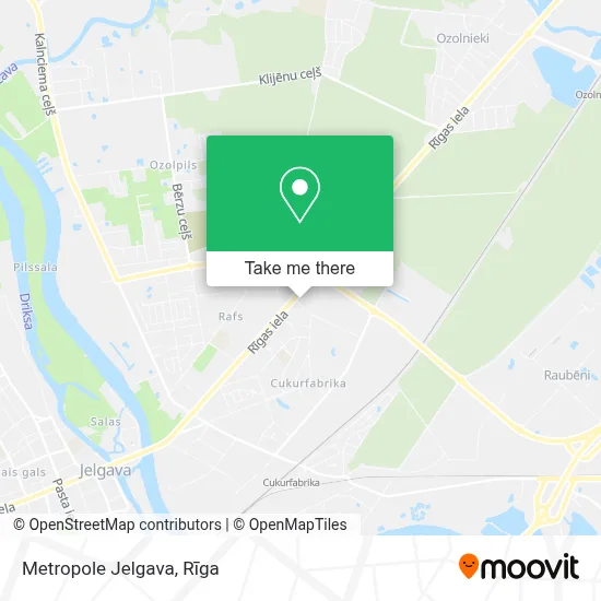 Metropole Jelgava map