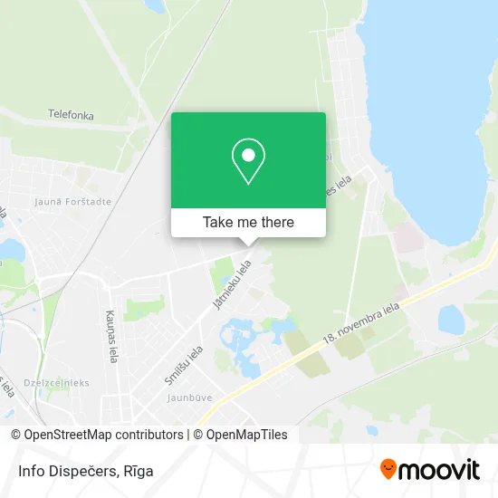 Info Dispečers map