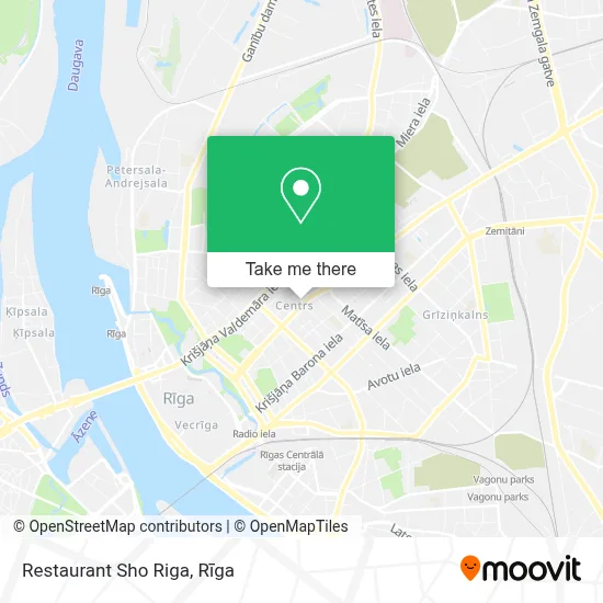 Restaurant Sho Riga map