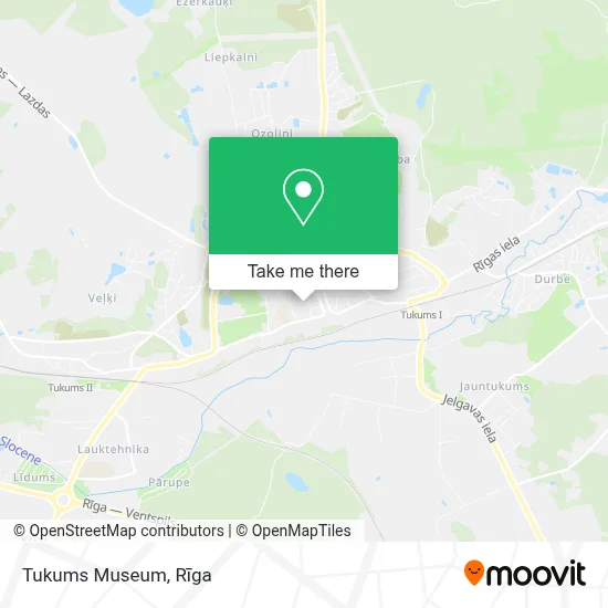 Tukums Museum map