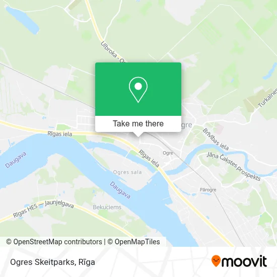 Ogres Skeitparks map