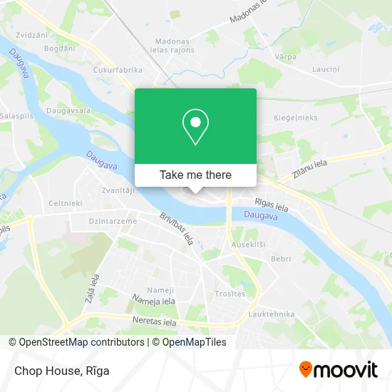 Chop House map