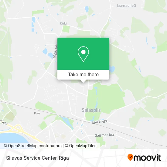 Silavas Service Center map
