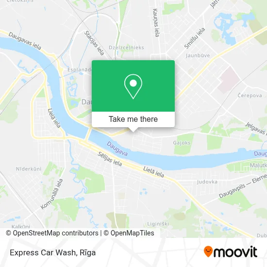 Express Car Wash map
