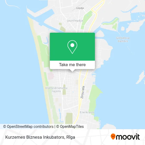 Kurzemes Biznesa Inkubators map