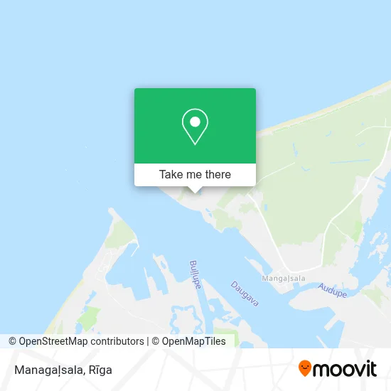 Managaļsala map