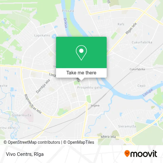 Vivo Centrs map