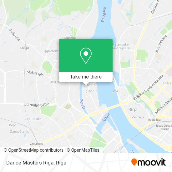 Dance Masters Riga map