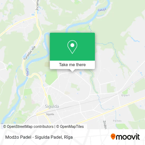 Modžo Padel - Sigulda Padel map