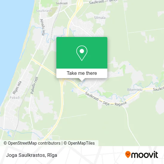 Joga Saulkrastos map