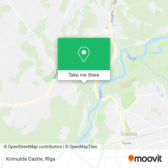Krimulda Castle map